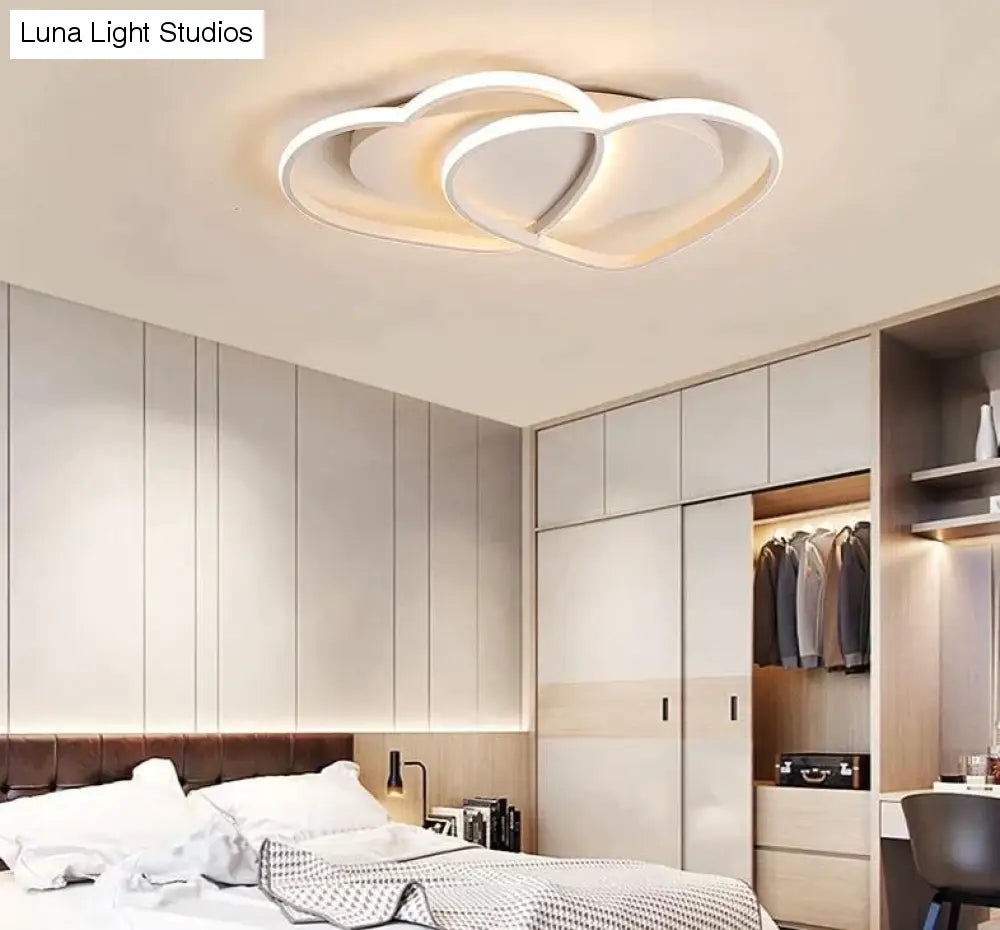 Led kroonluchter plafondlamp moderne verlichting plafondlamp hartvormig licht voor woonkamer kinderkamer restaurant badkamer