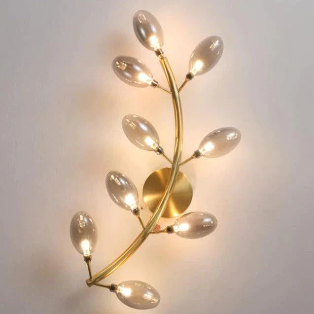 Scandinavische woonkamer creatieve luxe nachtkastje koperen wandlamp