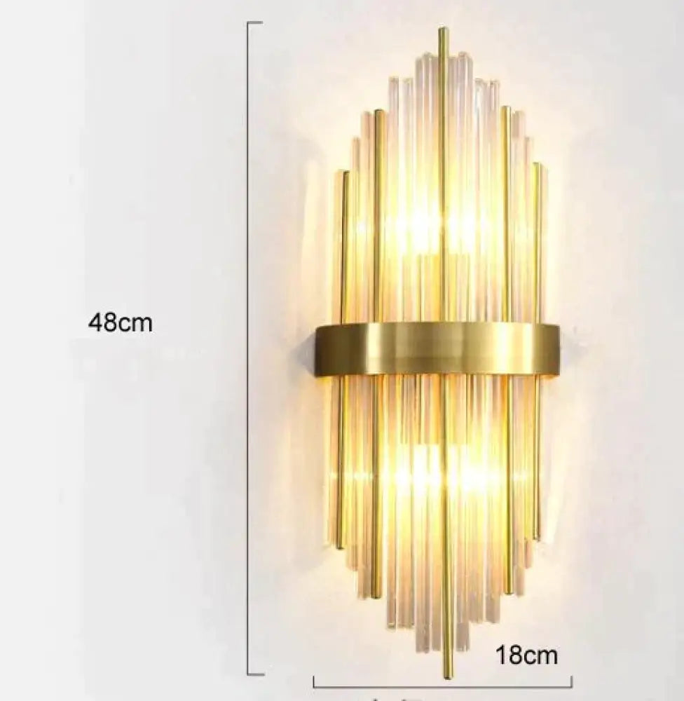 Modern Luxury Living Room Background Wall Lamp Bedroom Bedside Copper Wall Lamp