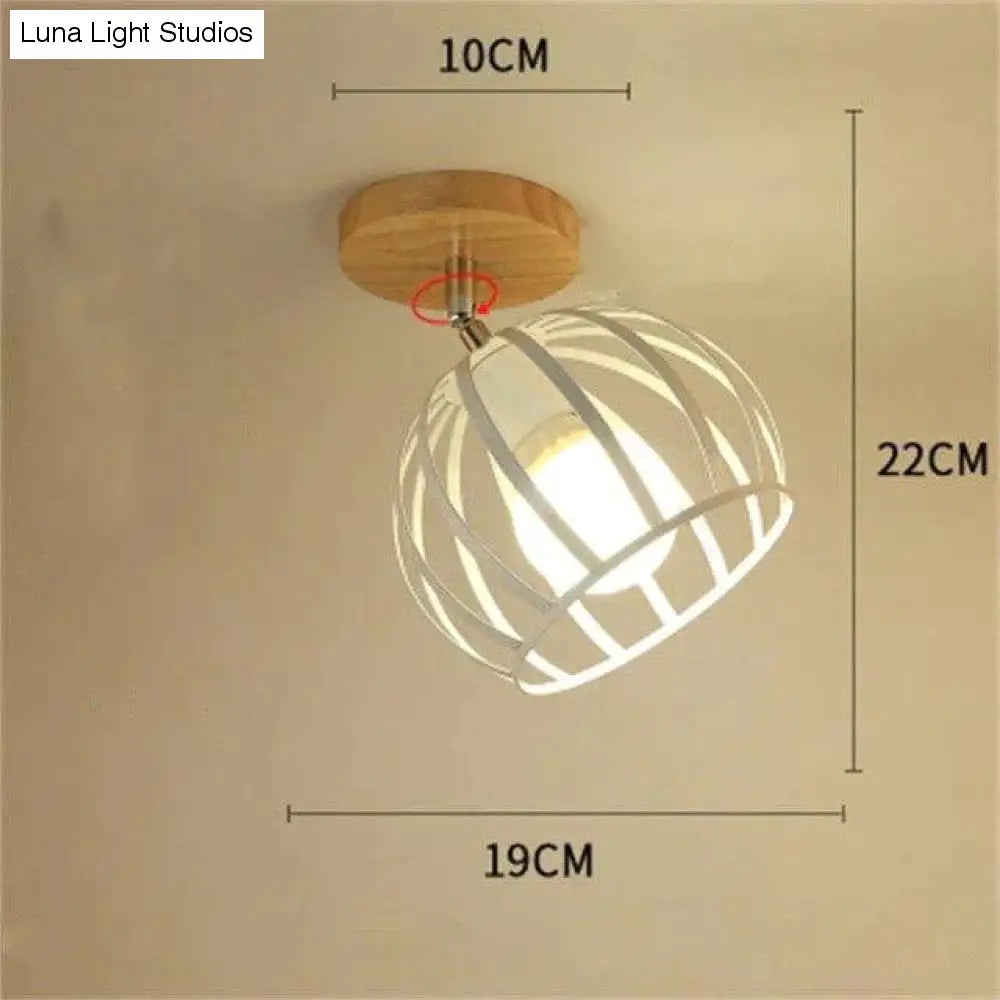 Plafonnier nordique en fer forgé, design moderne et minimaliste, luminaire décoratif de plafond, idéal pour un bureau, une chambre à coucher ou une chambre à coucher, créatif