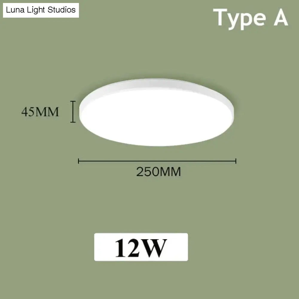 Plafoniere a led Moderne lampade da soffitto a LED Lampade a pannello tondo 12W 24W per soggiorno cucina