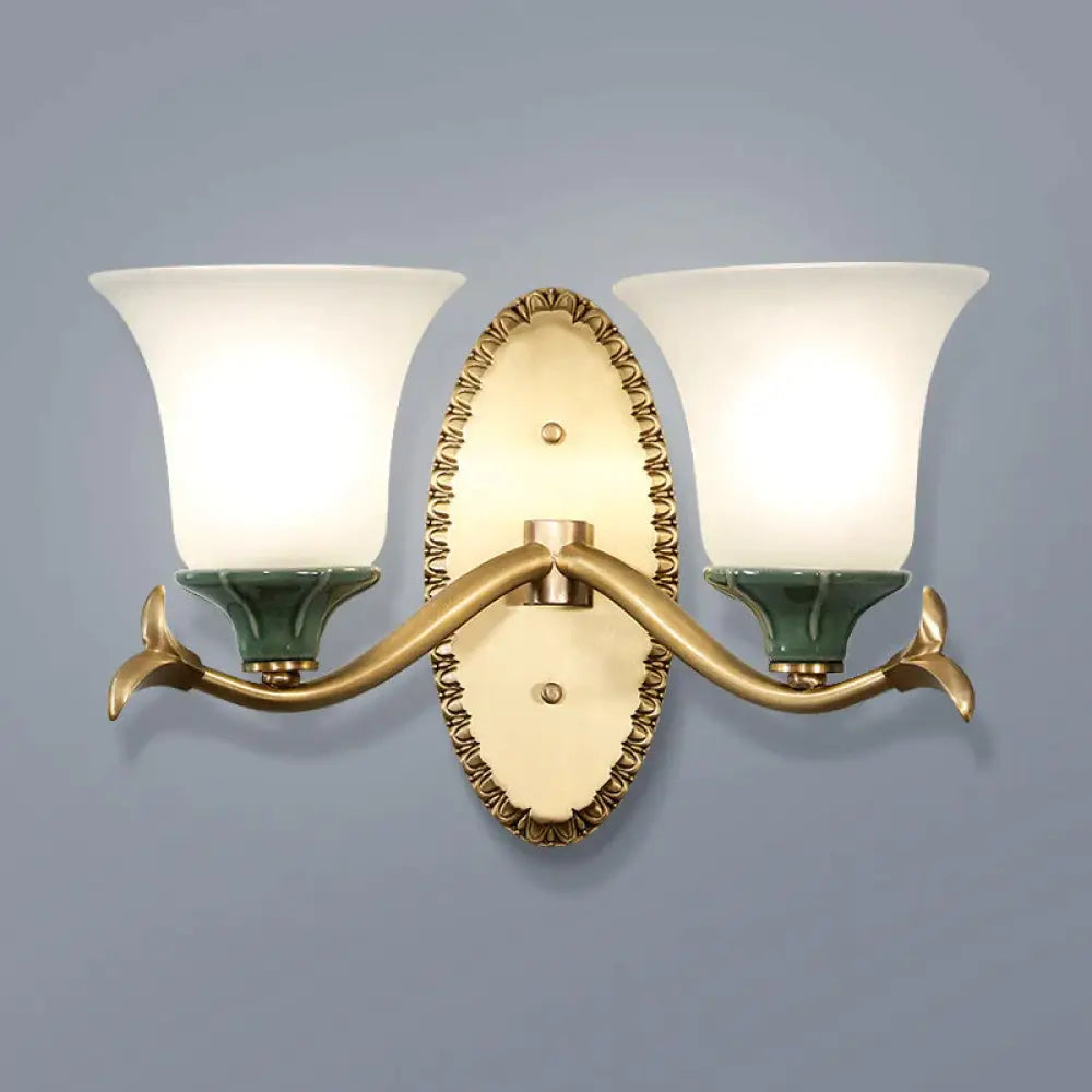 Prosta retro lampa schodowa Sypialnia Nocna miedziana kinkiet