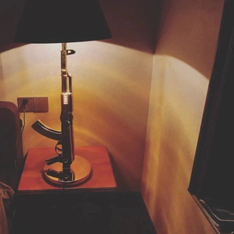 Nordic Modern AK47 Gun_Lounge Silbrig Gold Glanz Schlafzimmerlampe LED Stehlampen Kinder Kinderzimmer Leuchten Home Loft Dekor