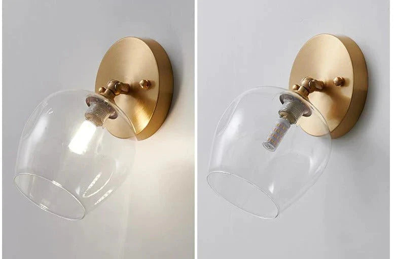 Nordic Wind slaapkamer nachtkastje hal koperen wandlamp