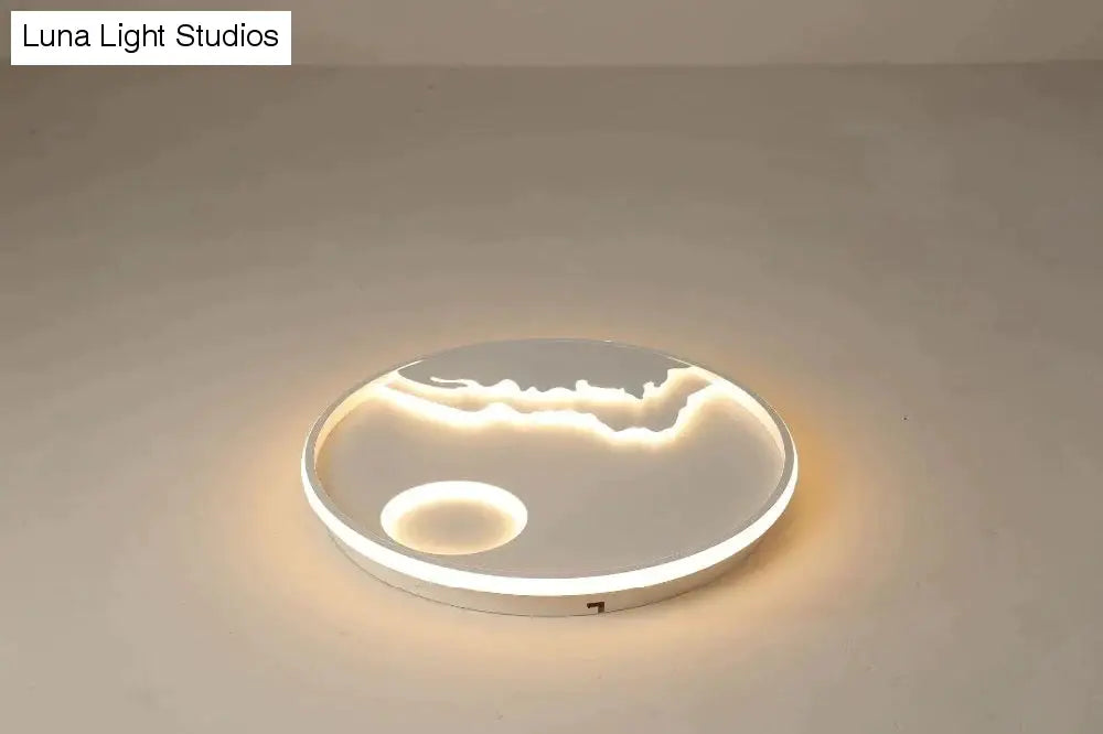 LED-Deckenleuchte, modernes Natur-Sonnenaufgang-Design, für Wohnzimmer, Schlafzimmer, Küche, Esszimmer, Beleuchtungskörper ICFW1910