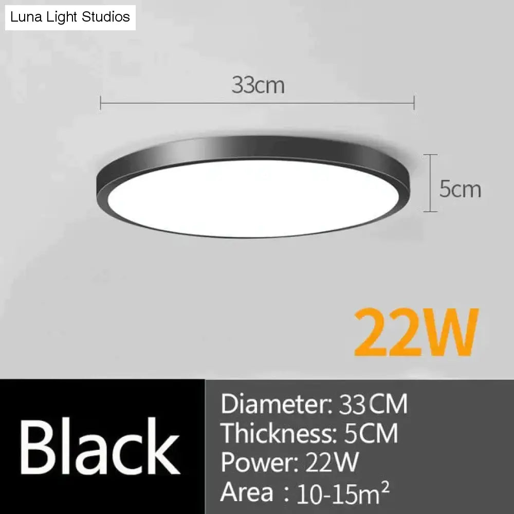 Luces de techo LED modernas, iluminación redonda de 16W, 15W, 20W, 30W, 50W, lámpara de techo Led para el hogar, dormitorio, baño y sala de estar