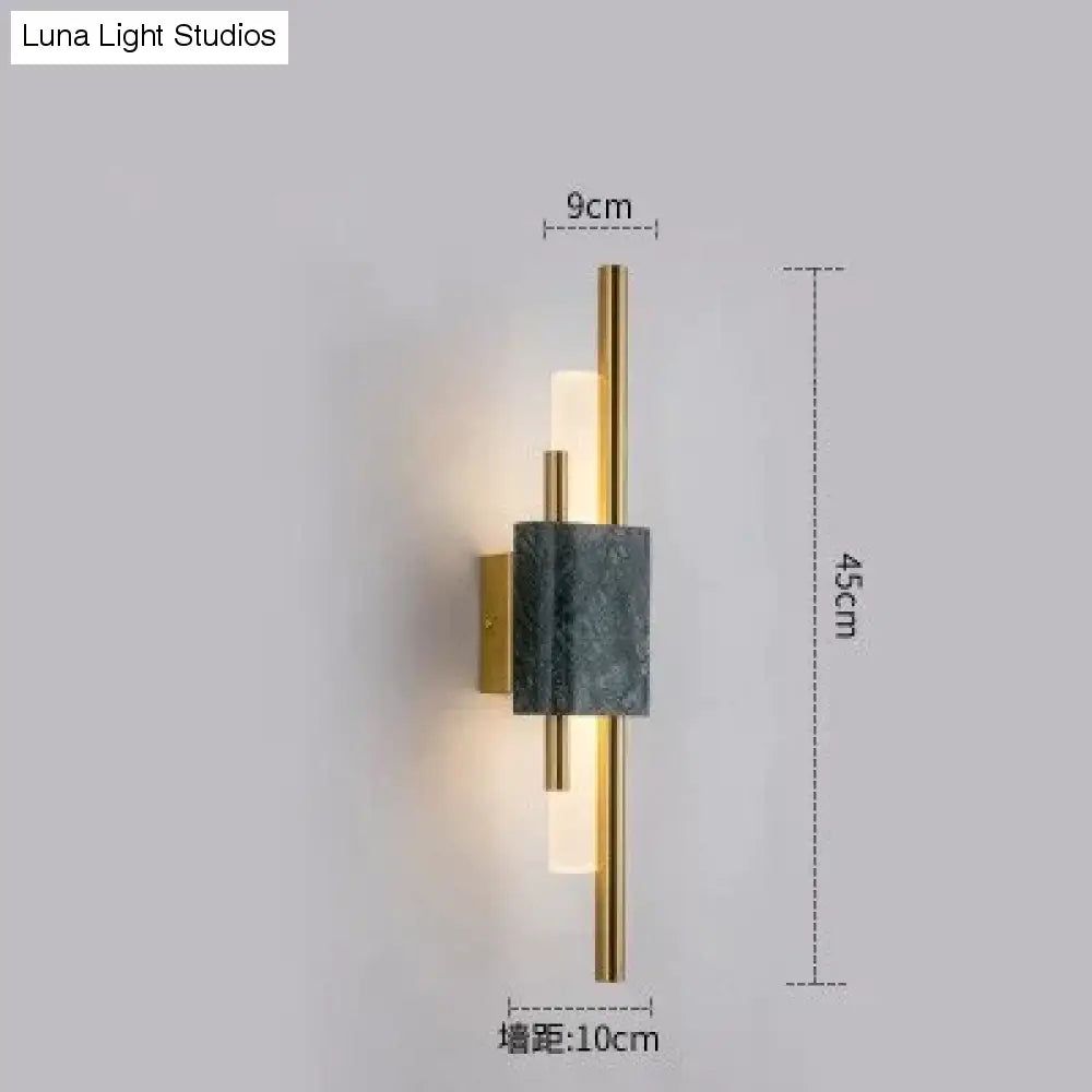 Moderne marmeren led-wandlamp voor woonkamer slaapkamer badkamer loft decor