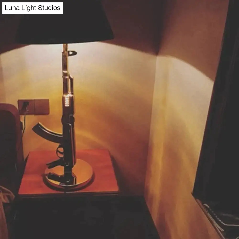 Nordic Modern AK47 Gun_Lounge Silbrig Gold Glanz Schlafzimmerlampe LED Stehlampen Kinder Kinderzimmer Leuchten Home Loft Dekor