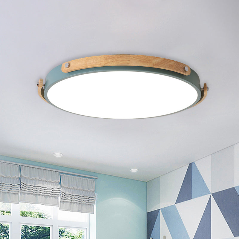 Plafoniera da incasso a LED circolare in acrilico stile Macaron - Elegante lampada da soffitto per la cameretta e i corridoi dei bambini