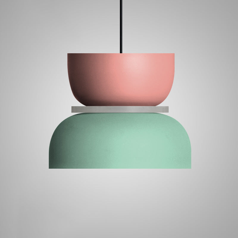 Illuminazione a sospensione moderna e contemporanea Lampada a sospensione a LED colorata Macaron