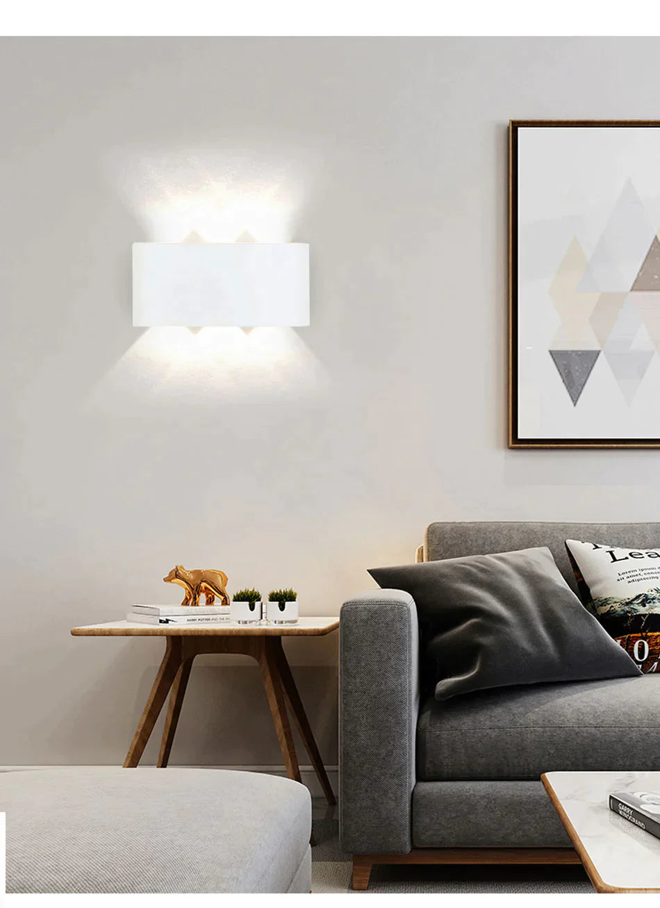 NIEUWE Wandlamp Led Aluminium Buiten Binnen Ip65 Up Down Wit Zwart Modern Voor Thuis Trappen Slaapkamer Nachtkastje Badkamer Licht