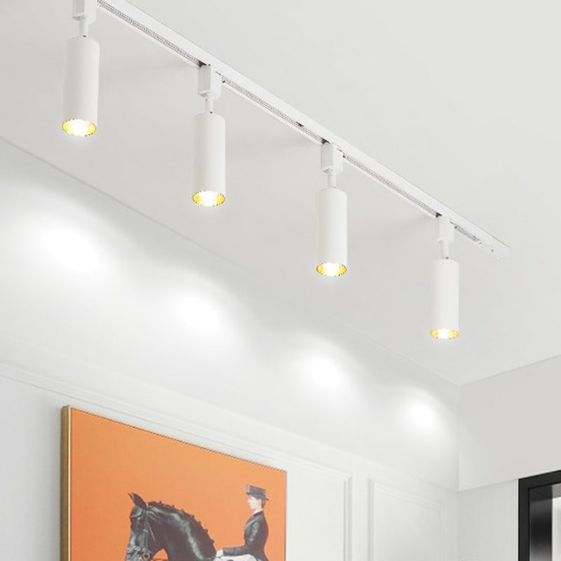Buisvormige LED-raillamp in Scandinavische stijl - Moderne metalen woonkamerspot