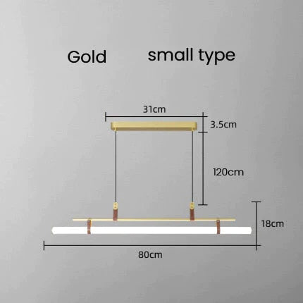 Casia V – Moderne lineare LED-Bar-Pendelleuchte für Esszimmer, Küche, Büro