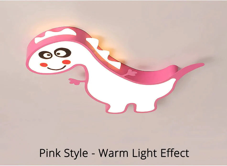 Nieuwe Dinasour Moderne Led Plafondverlichting Lamp Voor Kind Slaapkamer Studeerkamer Babykamer Afstandsbediening Cartoon Designer Lamparas