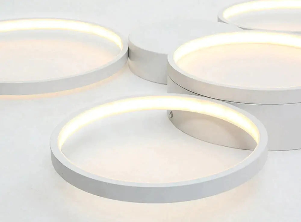 Plafonniers LED circulaires modernes chambre salle à manger plafonniers cuisine Plafondlamp montage en Surface télécommande lampara