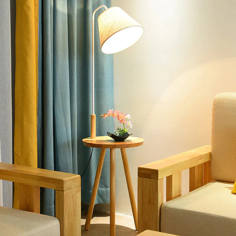 Log Vloerlamp Creatieve Woonkamer Bank Salontafel Studie Balkon Persoonlijkheid Kleine Tafelkleed Cover Verticale Tafellamp
