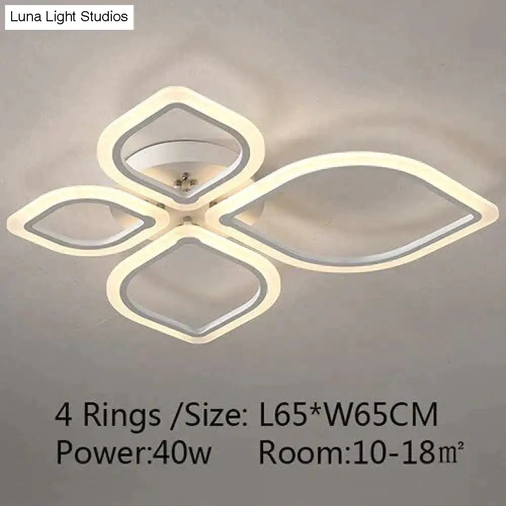 Moderne plafondverlichting LED-lamp voor woonkamer slaapkamer studeerkamer witte kleur opbouw plafondlamp deco