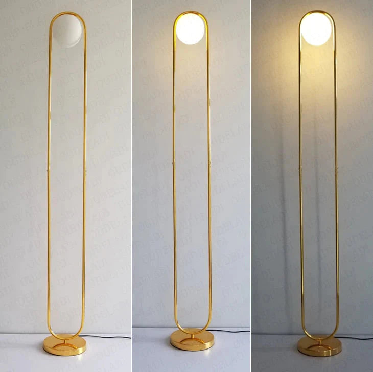 Nordic Art Deco Golden Body Table Lamp Metal Base Plate Modern Minimalist Frosted Glass Led Desk Lamp For Study/Bed Room