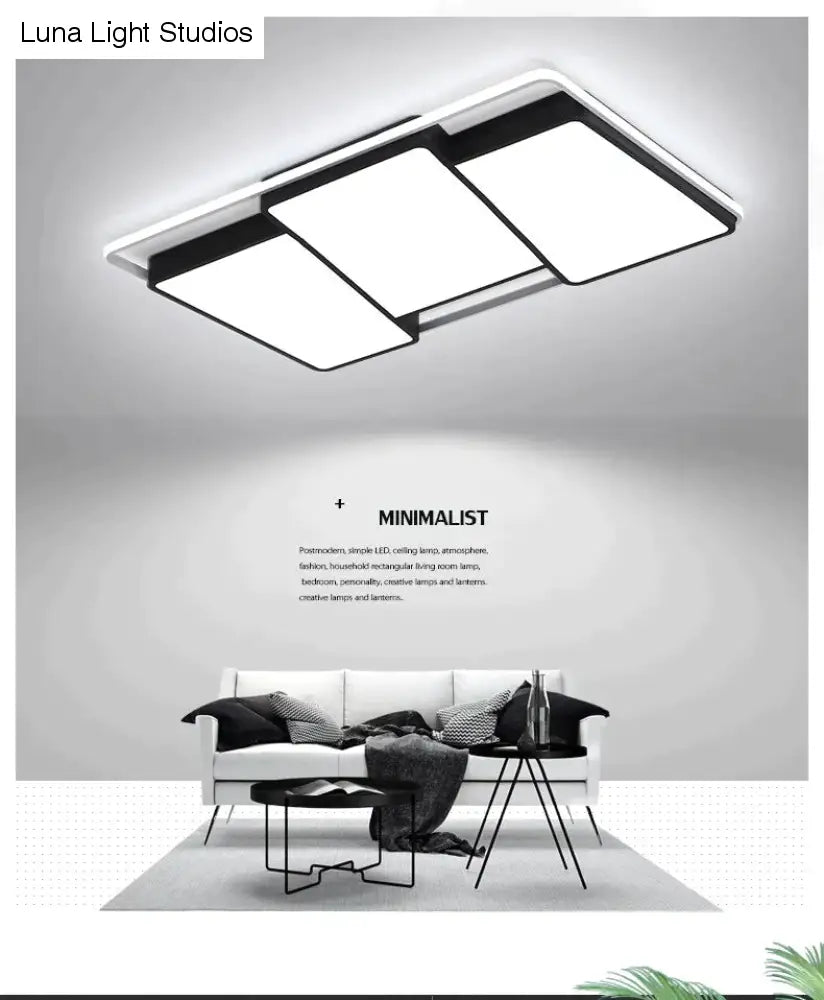 Plafonniers modernes à distance Dimmable plafonnier à LED luminaire pour salle à manger salon chambre cuisine décoration de la maison lumière
