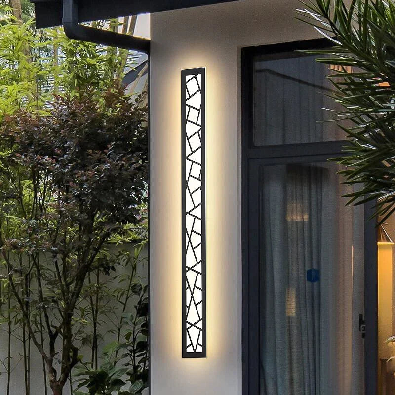 Lámpara de pared exterior impermeable, lámpara LED de pared alta, luz de aluminio IP65, aplique de luz para jardín, Villa, porche, 110V, 220V