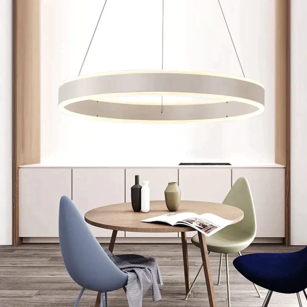 Moderne LED-Ring-Pendelleuchten für Esszimmer, Wohnzimmer, Restaurant, Küche, Hängeleuchte