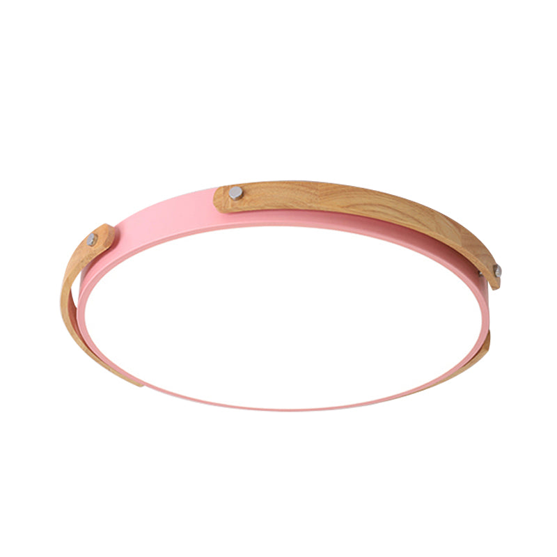 Plafoniera da incasso a LED circolare in acrilico stile Macaron - Elegante lampada da soffitto per la cameretta e i corridoi dei bambini
