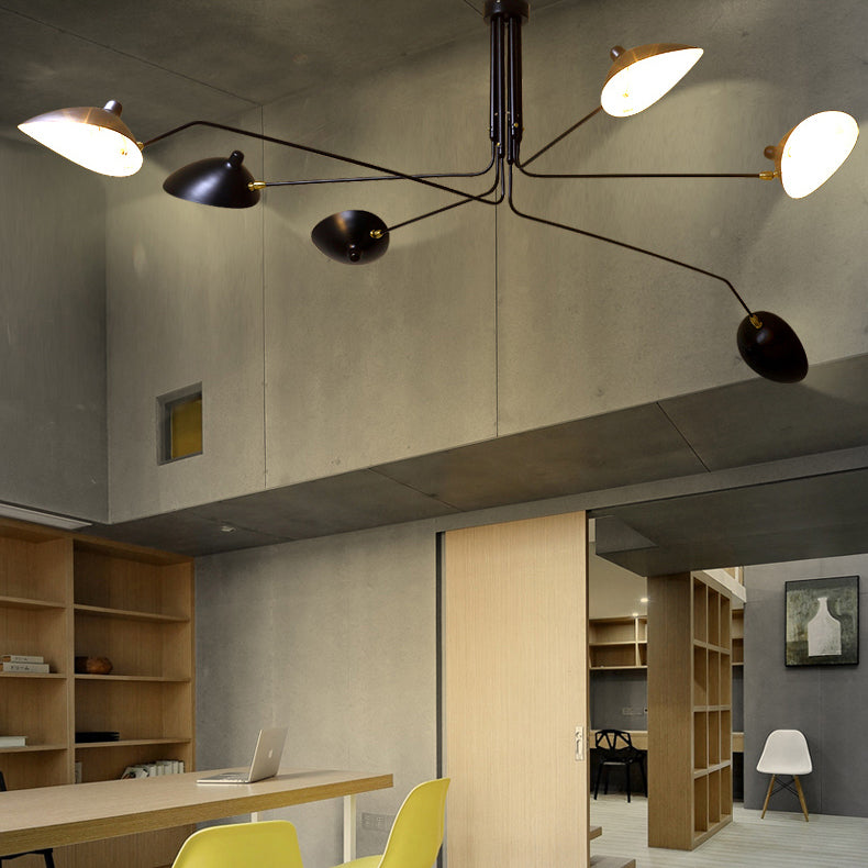 Metall-Entenschnabel-Hängelampe, postmodern, 2/3/5 Lichter, schwarzes Wohnzimmer-Kronleuchter-Licht