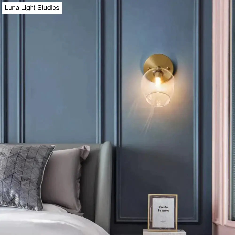 Nordic Wind slaapkamer nachtkastje hal koperen wandlamp