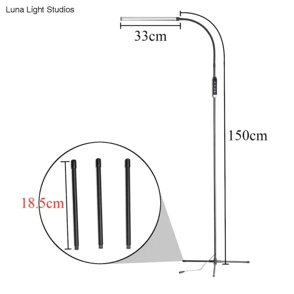 EU/Us-stecker Einstellbare Höhe Boden Lampen Für LED Licht Clamp Fernbedienung Dimmbare Lesen Desktop Lampe Stativ Studie zimmer