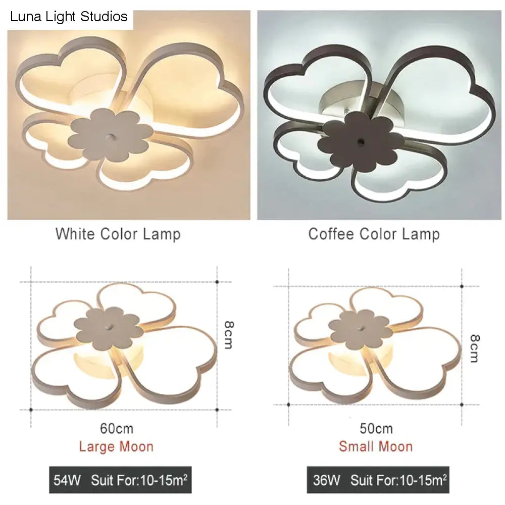 Luminaires à fleurs pour chambre d'enfants 36W 54W