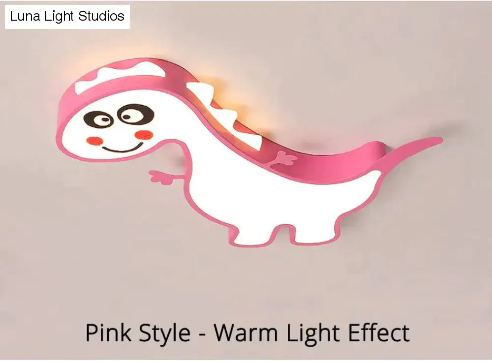 Nieuwe Dinasour Moderne Led Plafondverlichting Lamp Voor Kind Slaapkamer Studeerkamer Babykamer Afstandsbediening Cartoon Designer Lamparas