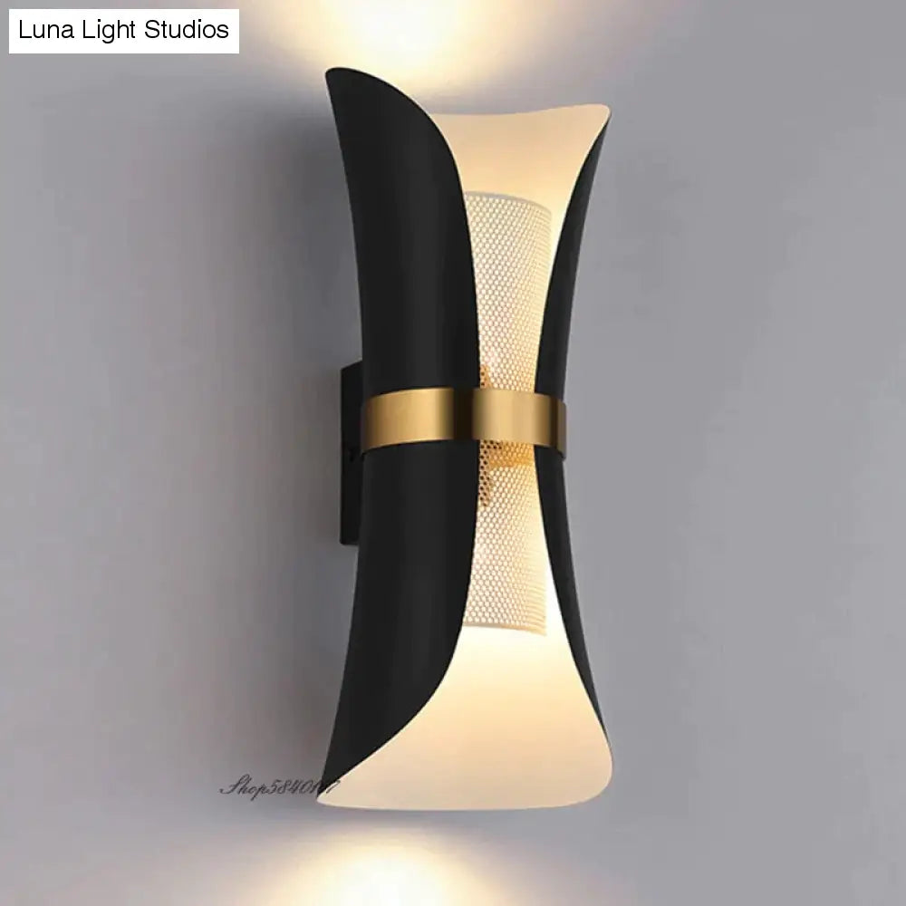 Moderne eenvoudige wandlamp Lights Scone voor slaapkamer badkamer zwart goud