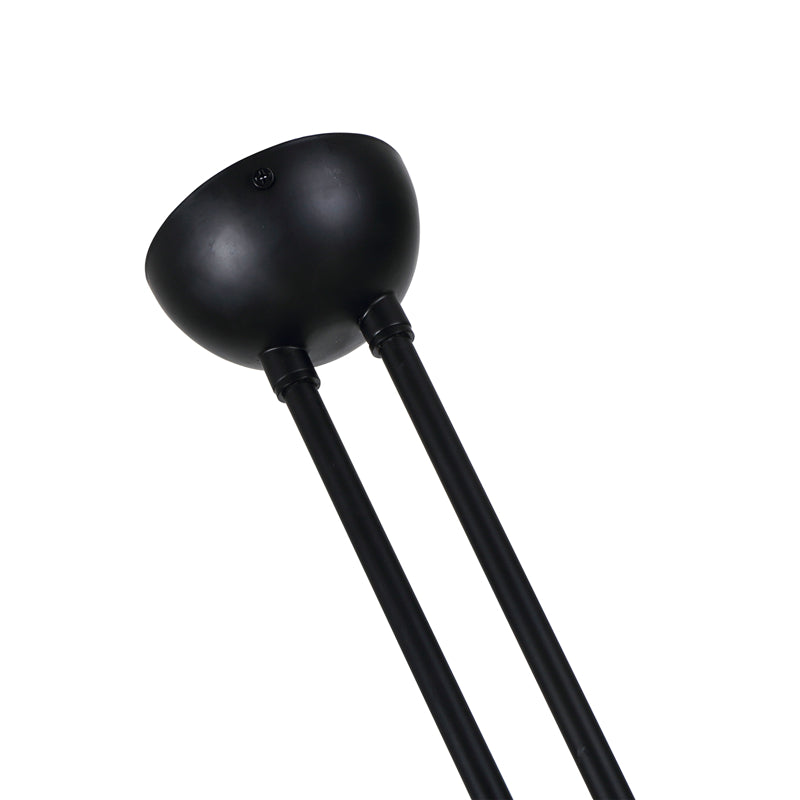 Lámpara colgante de pico de pato de Metal, lámpara de araña de salón negra moderna de 2/3/5 luces