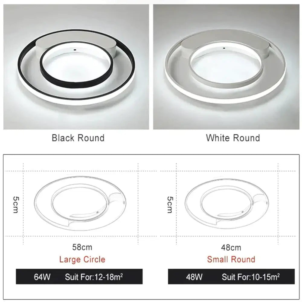 Bedroom Lamp Ceiling Around For Plafond Home 5-15Square Meters Lighting Fixtures Modern Plafondlamp Dinning Room