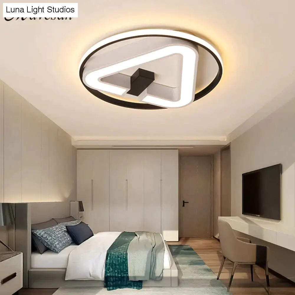 Moderne LED Dreieck Deckenleuchten Für Wohnzimmer Schlafzimmer Innenbeleuchtung Deckenleuchte Leuchte Fernbedienung Dimmen