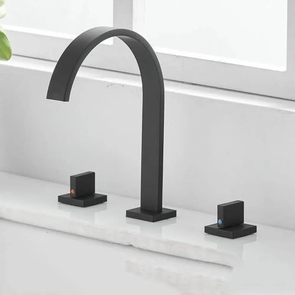 HydroBliss - Moderne badkamerkraan met dubbele handgreep