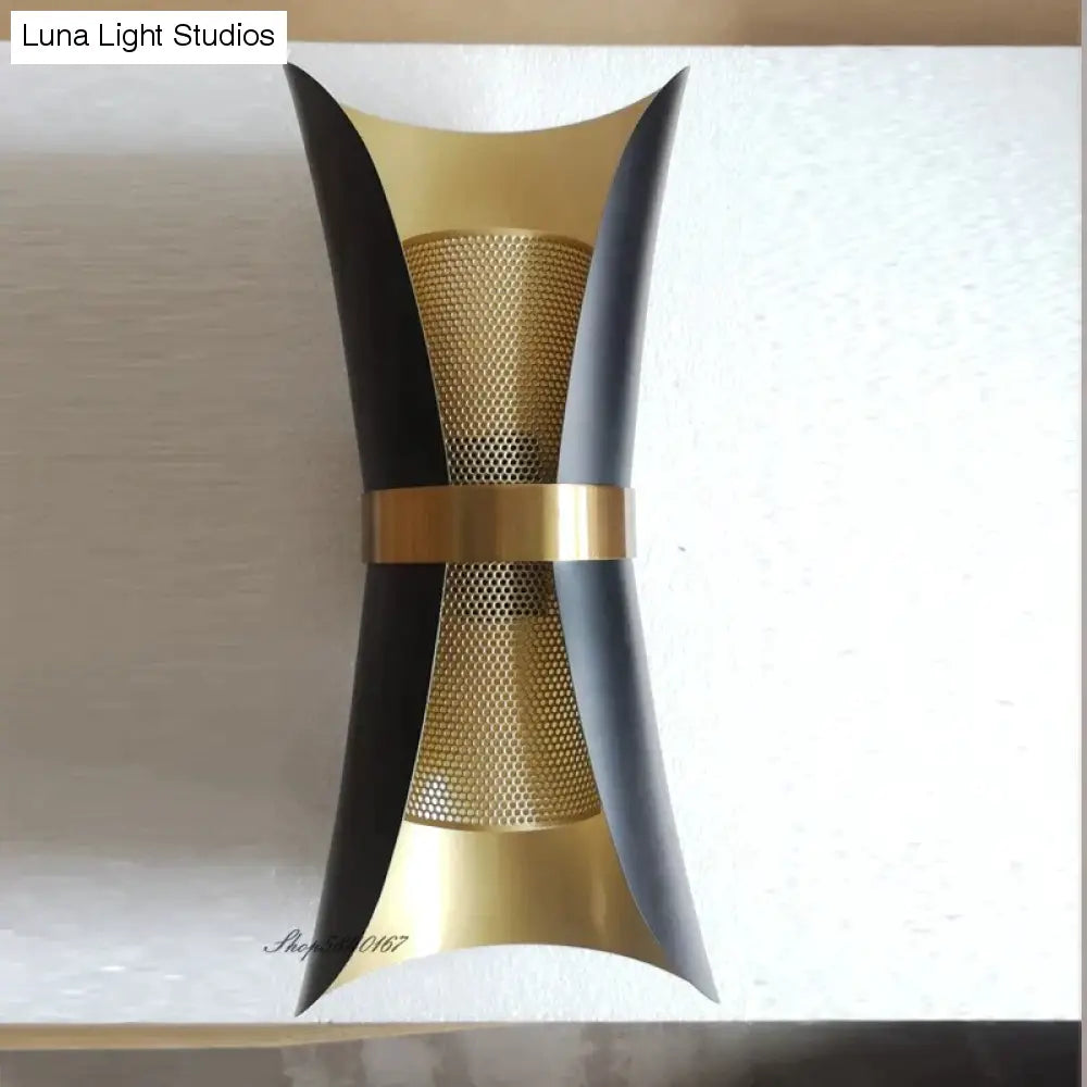 Moderne eenvoudige wandlamp Lights Scone voor slaapkamer badkamer zwart goud