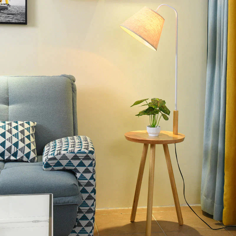 Log Vloerlamp Creatieve Woonkamer Bank Salontafel Studie Balkon Persoonlijkheid Kleine Tafelkleed Cover Verticale Tafellamp