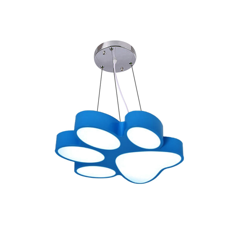 Lámpara colgante LED de dibujos animados - Luz colgante de baño con pata de perrito