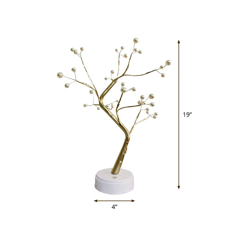 Lampada da tavolo a LED a forma di albero con porta di ricarica USB