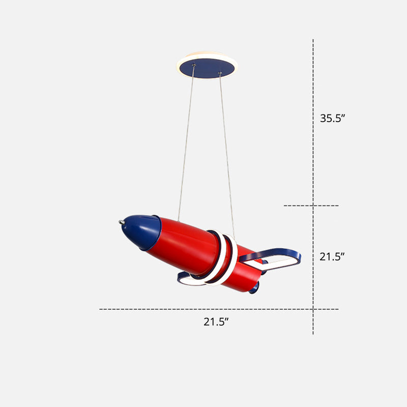 Colorful Satellite Pendant Light - LED Cartoon Chandelier for Baby Room