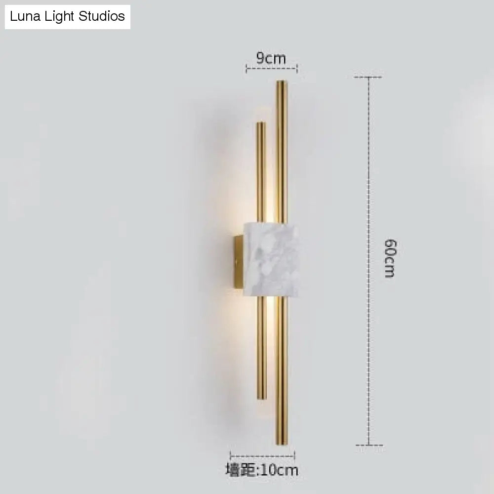 Moderne marmeren led-wandlamp voor woonkamer slaapkamer badkamer loft decor