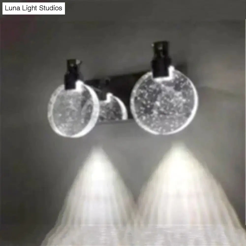 Eenvoudige kristallen LED-wandlamp voor badkamerslaapkamer