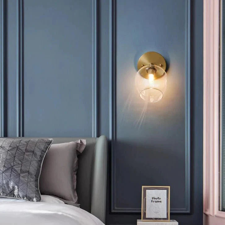 Nordic Wind slaapkamer nachtkastje hal koperen wandlamp