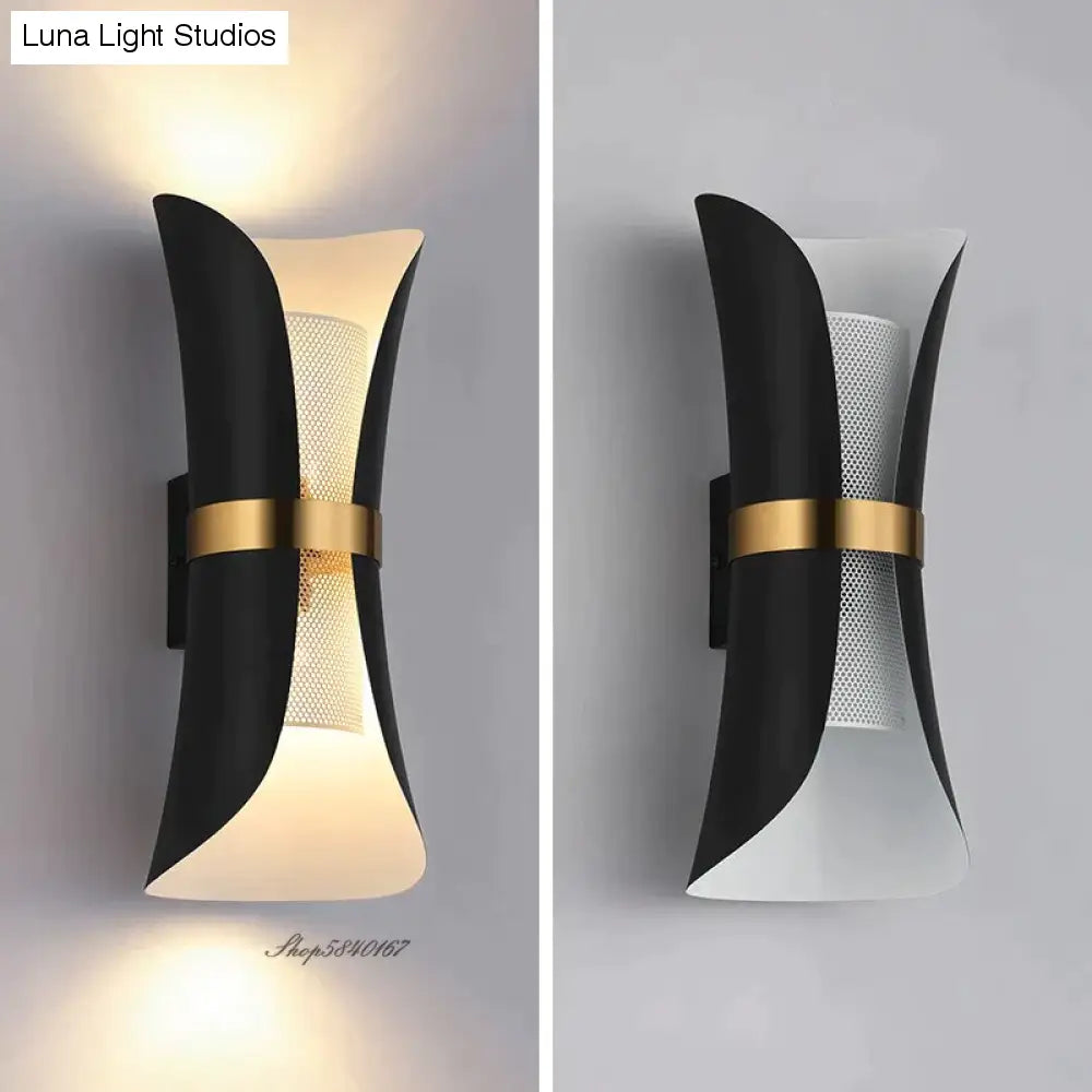 Moderne eenvoudige wandlamp Lights Scone voor slaapkamer badkamer zwart goud