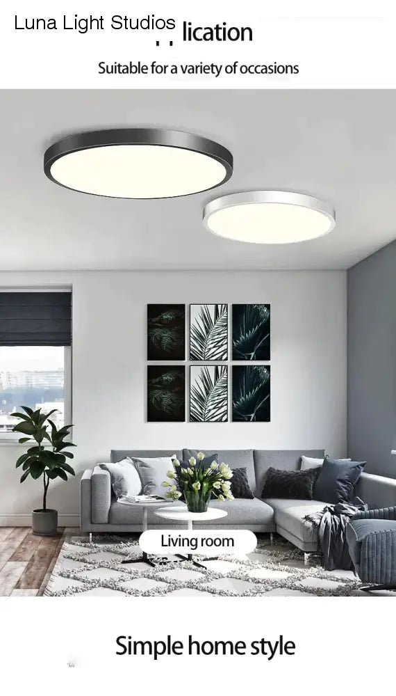 Plafonnier LED rond 15W 20W 30W 50W, luminaire de cuisine, luminaire moderne monté en Surface, idéal pour une pièce ou une pièce