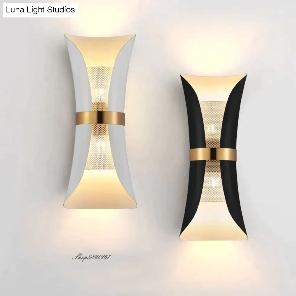 Moderne eenvoudige wandlamp Lights Scone voor slaapkamer badkamer zwart goud