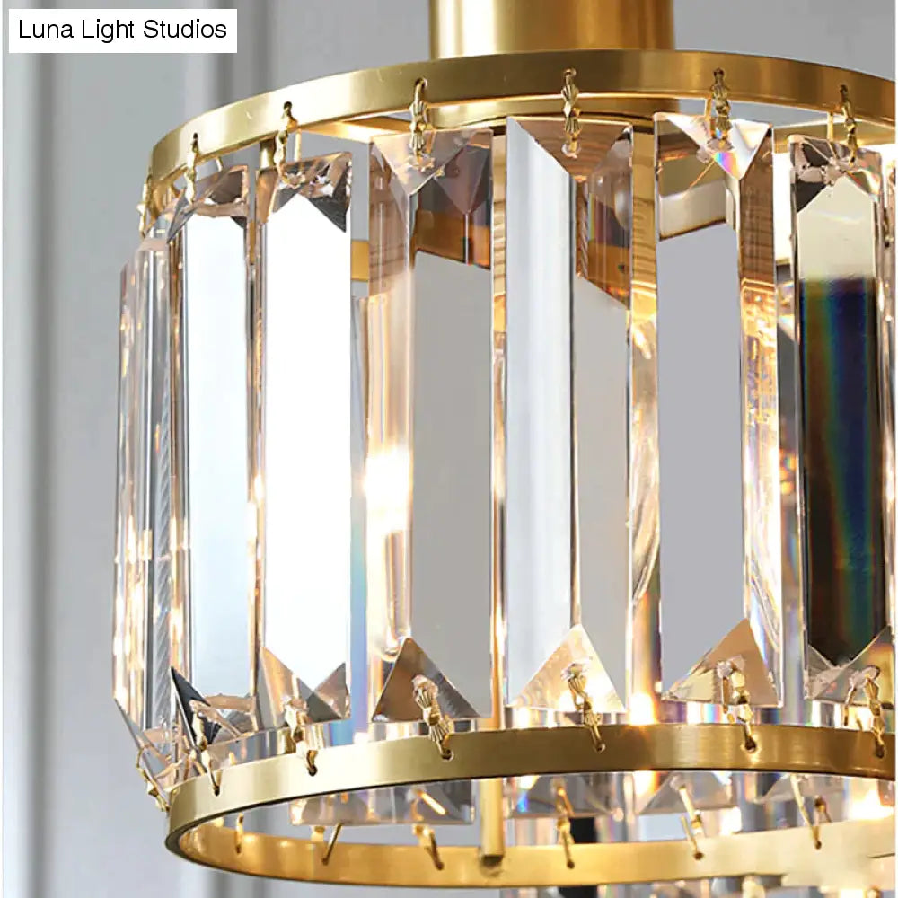 Luces de techo de cristal para dormitorio, lámpara de cobre de diseño moderno, lámpara Led para comedor, lámpara de techo para cocina, Lustre de cristal para sala de estar