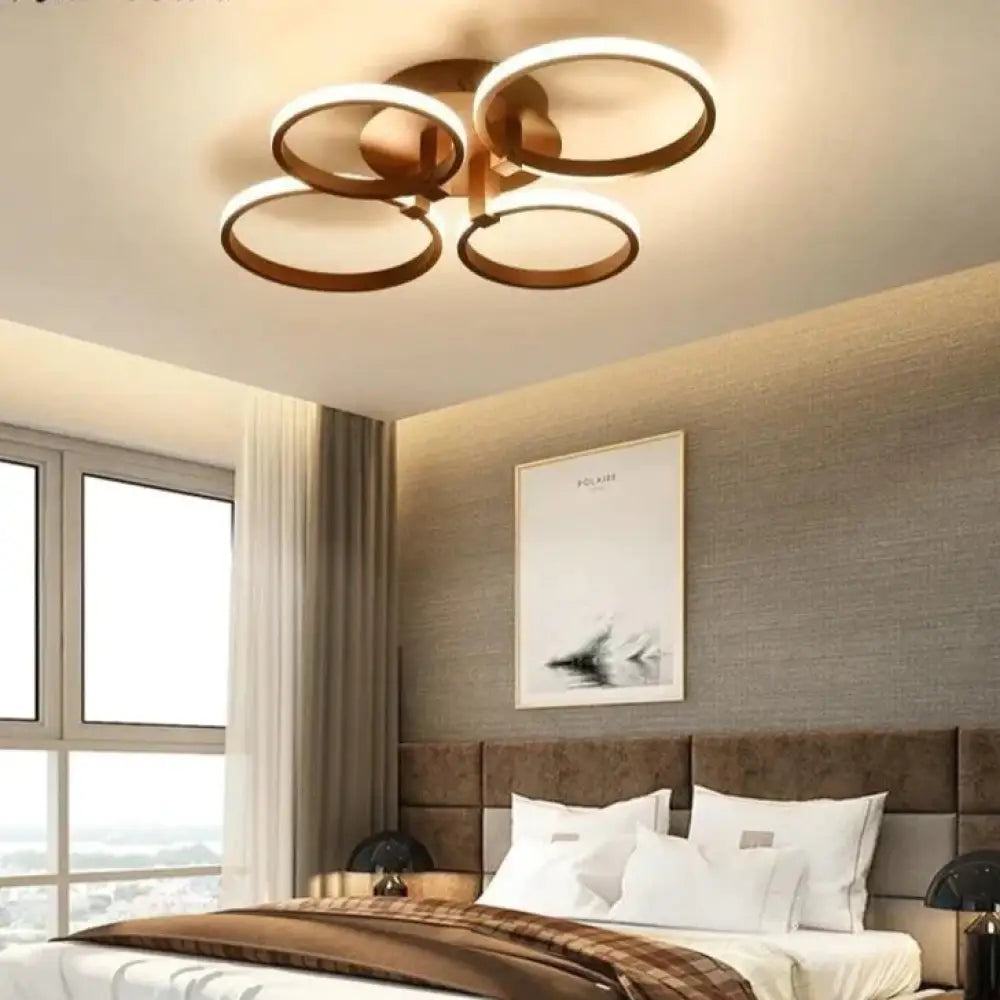 Lámpara LED moderna de acrílico para sala de estar, Lustres LED para dormitorio, lámpara de iluminación de techo grande, accesorios