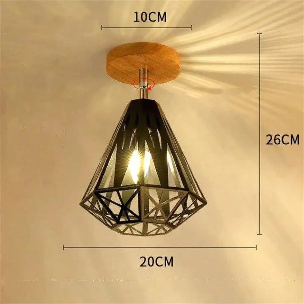 Plafonnier nordique en fer forgé, design moderne et minimaliste, luminaire décoratif de plafond, idéal pour un bureau, une chambre à coucher ou une chambre à coucher, créatif